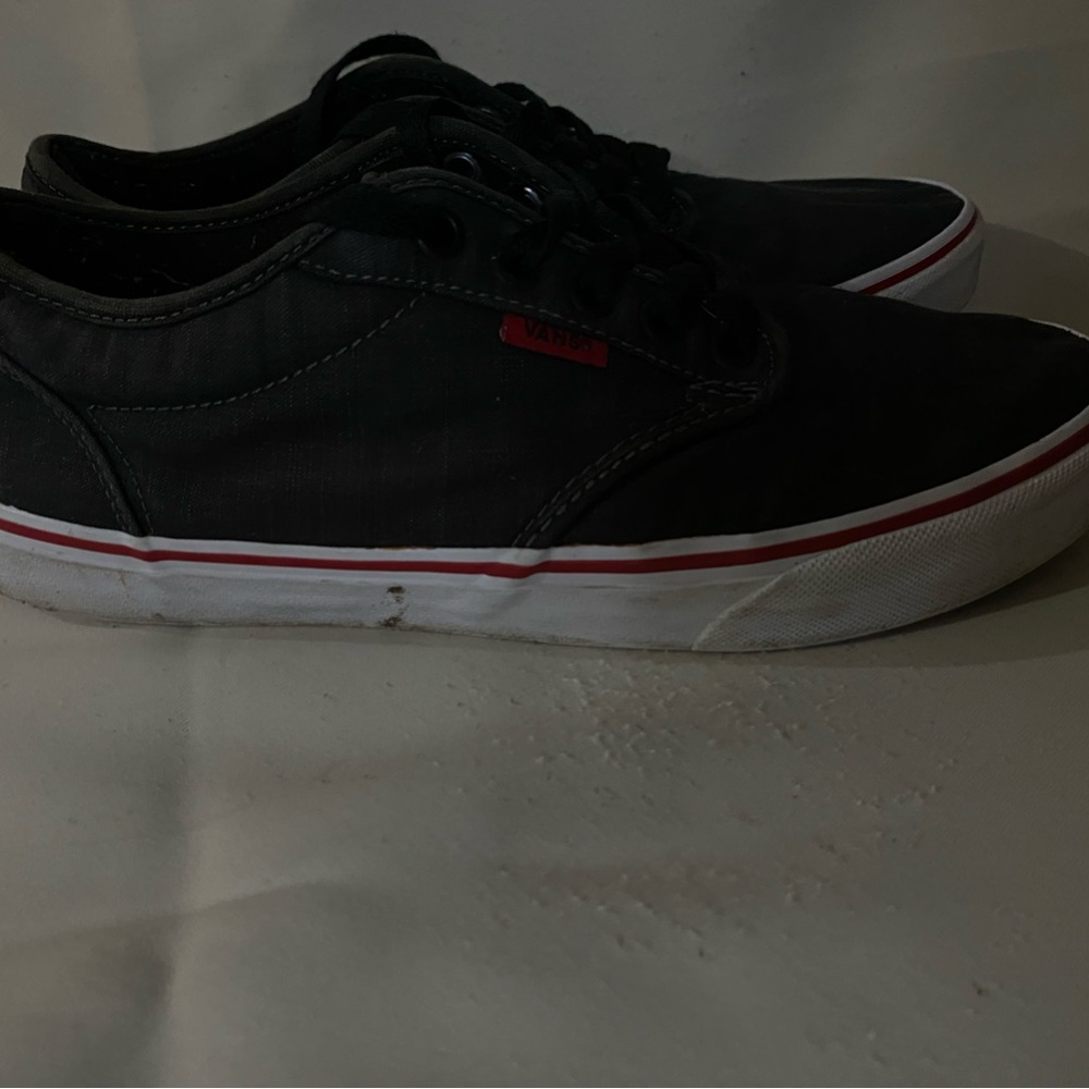 Vans Black and Red Sneakers